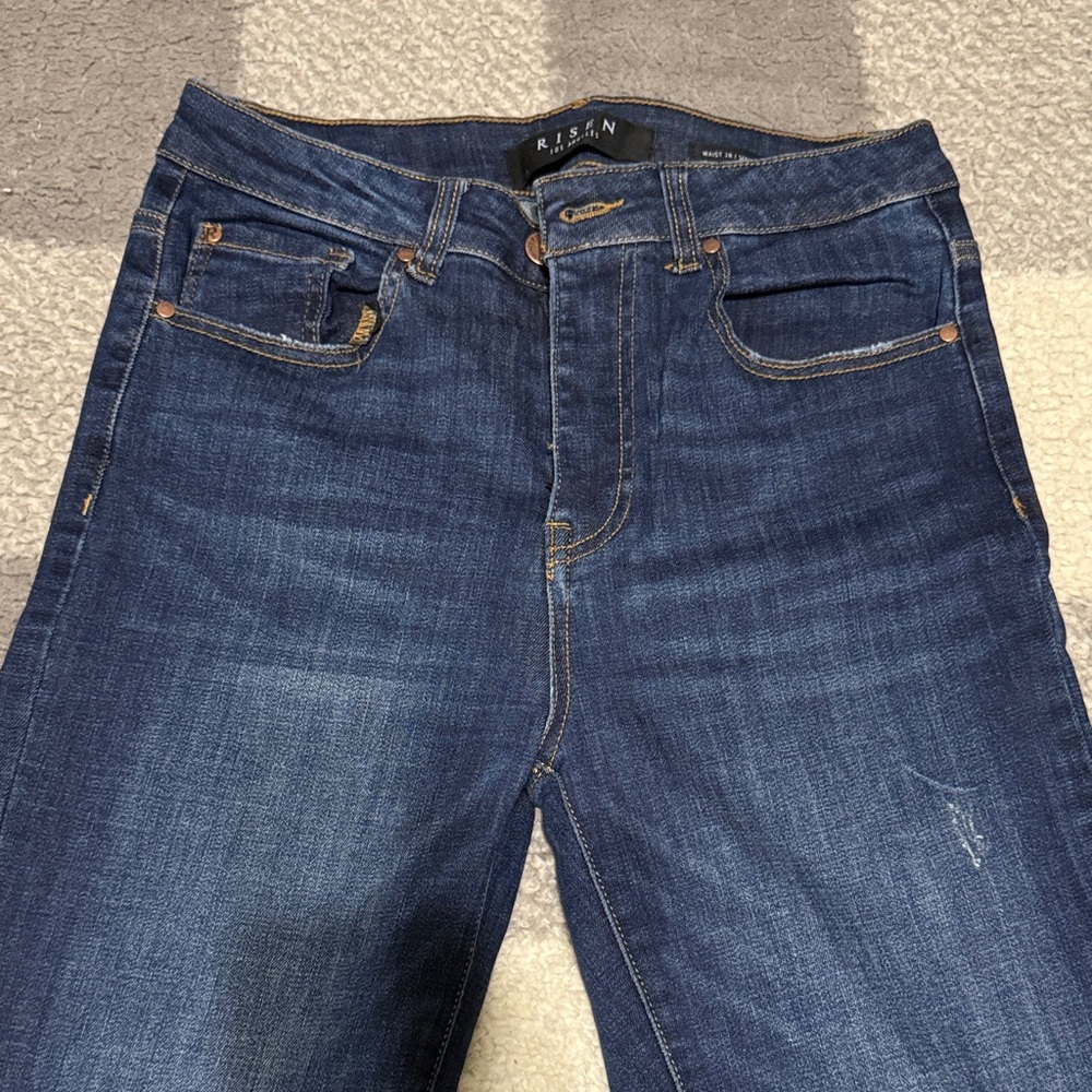 Risen Women's High Rise Blue Jeans